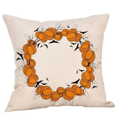 Autumn Leaf Halloween Throw Pillow Covers