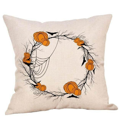 Autumn Leaf Halloween Throw Pillow Covers