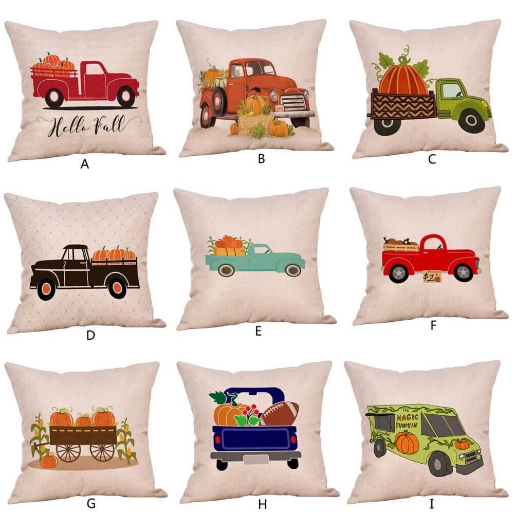 Autumn Harvest Theme Halloween Pillow Covers - Pexav
