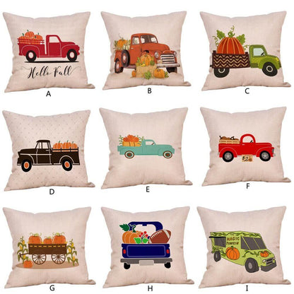 Autumn Harvest Theme Halloween Pillow Covers - Pexav