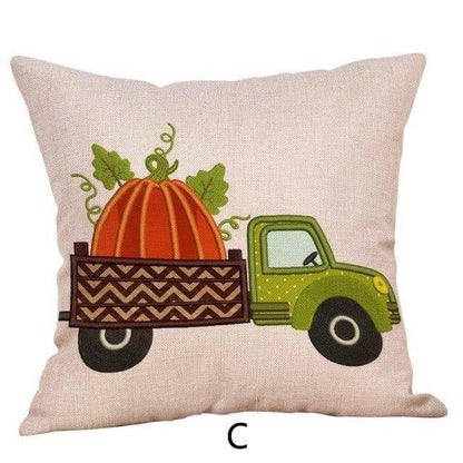 Autumn Harvest Theme Halloween Pillow Covers