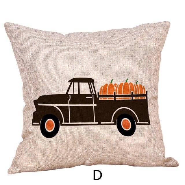 Autumn Harvest Theme Halloween Pillow Covers