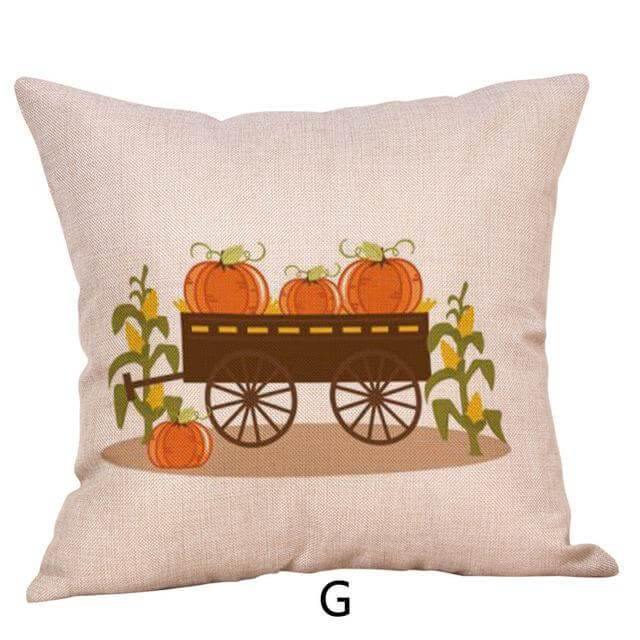 Autumn Harvest Theme Halloween Pillow Covers