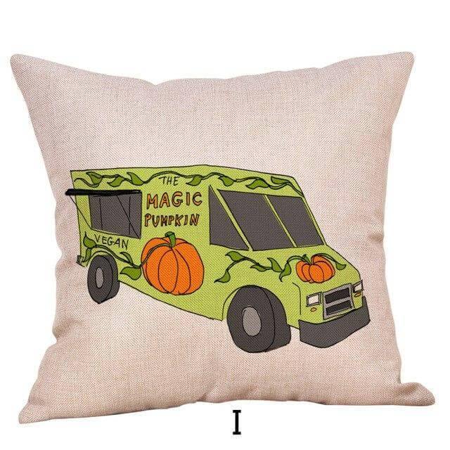 Autumn Harvest Theme Halloween Pillow Covers