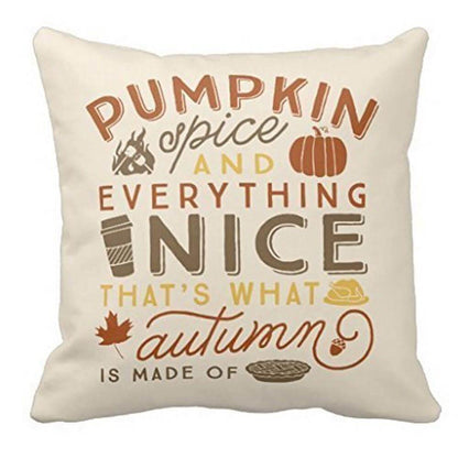 Autumn Orange Holiday Throw Pillow Covers - Pexav