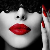 Bold Lipstick Nail Art Print Posters
