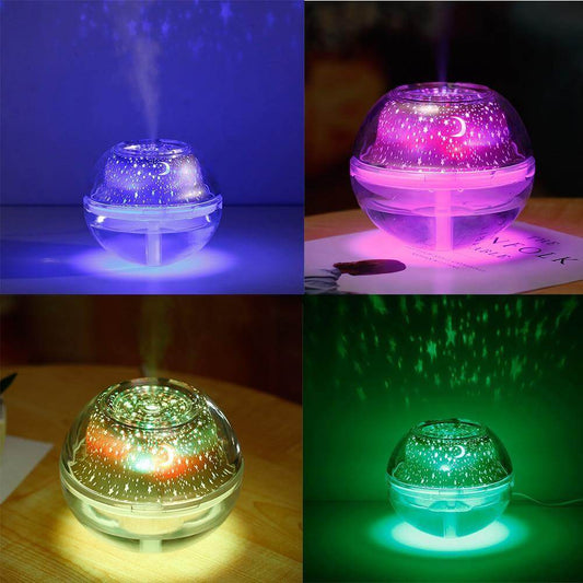 Compact LED Aroma Essential Oil Diffuser Night Lamp - Pexav
