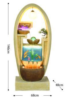 Luxury Aquarium Ornament with Colorful LED Lighting