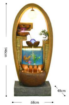 Luxury Aquarium Ornament with Colorful LED Lighting