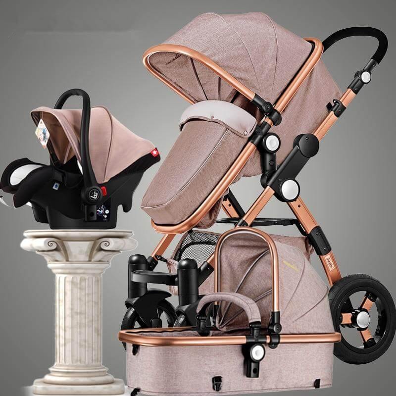 Compact 3 in 1 Folding Travel Baby Stroller - Pexav
