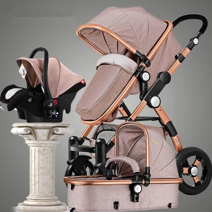Compact 3 in 1 Folding Travel Baby Stroller - Pexav