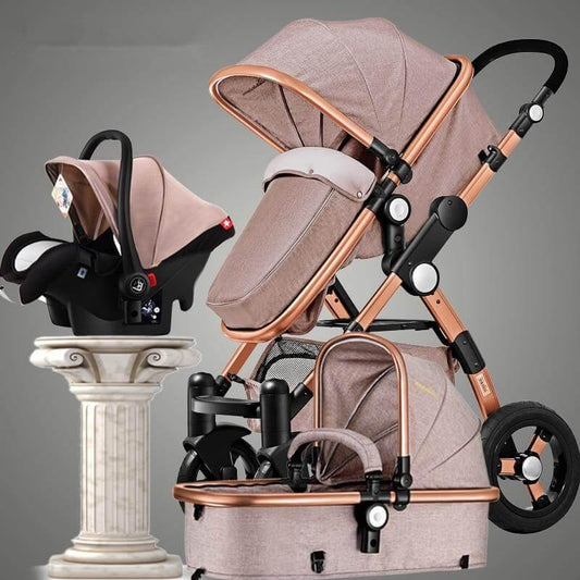 Compact 3 in 1 Folding Travel Baby Stroller - Pexav