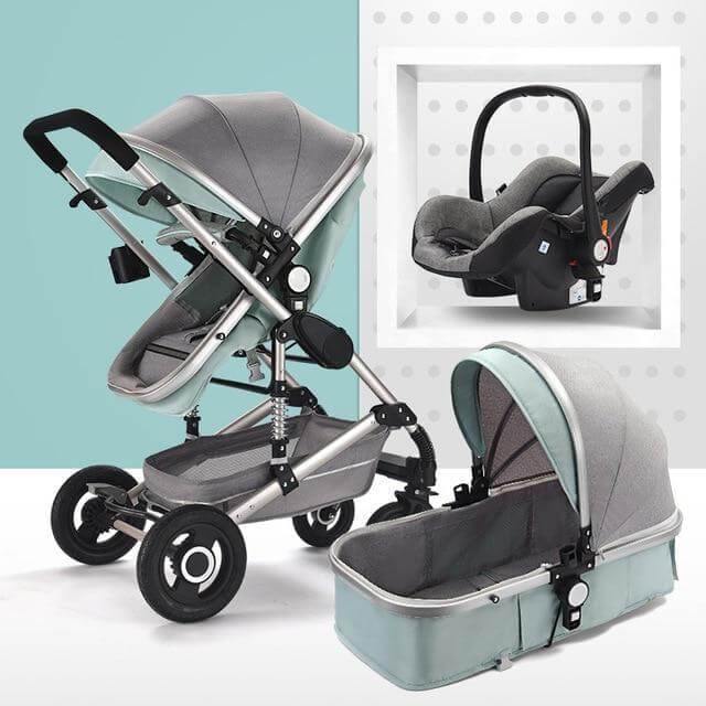 Practical Compact 3 in 1 Baby Pushchair - Pexav