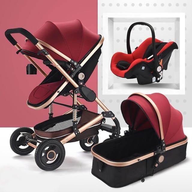 Practical Compact 3 in 1 Baby Pushchair