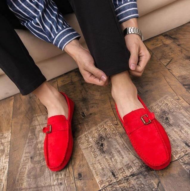 Premium Soft Leather Mens Slip On Loafers