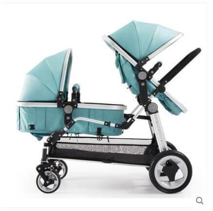 Compact Asian Double Baby Buggy