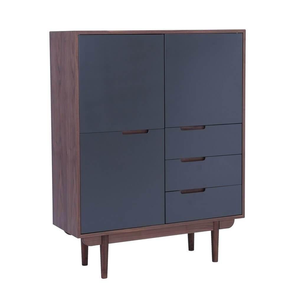 Brown and Silver Extra Large Storage Sideboard - Pexav