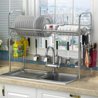 Space Saving Kitchen Dish Holder Rack - Pexav