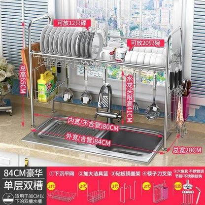 Space Saving Kitchen Dish Holder Rack