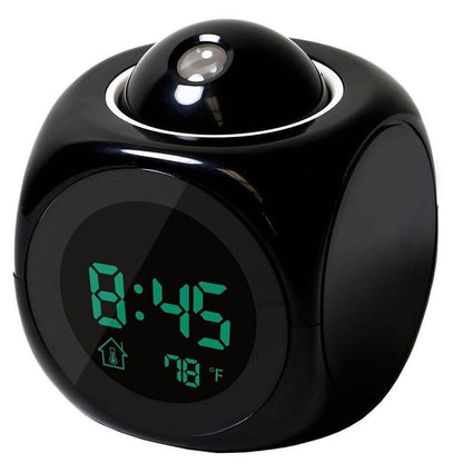 Compact LED Digital Projection Clock Radio