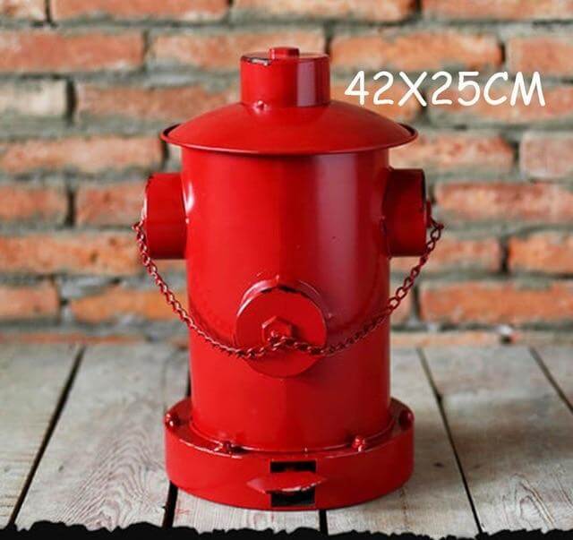 Vintage Style Fireplug Waste Bin