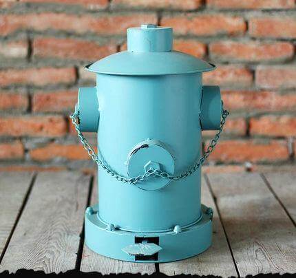 Vintage Style Fireplug Waste Bin