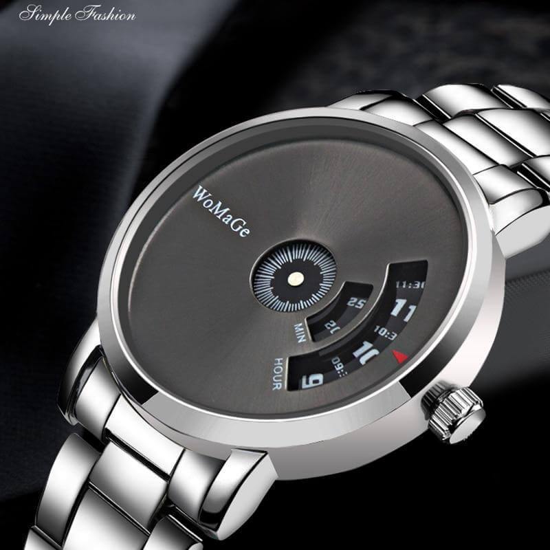 Sleek Silver Luxury Mens Watch - Pexav