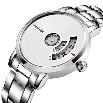 Sleek Silver Luxury Mens Watch