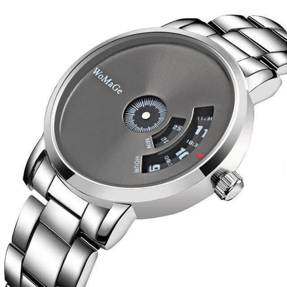 Sleek Silver Luxury Mens Watch