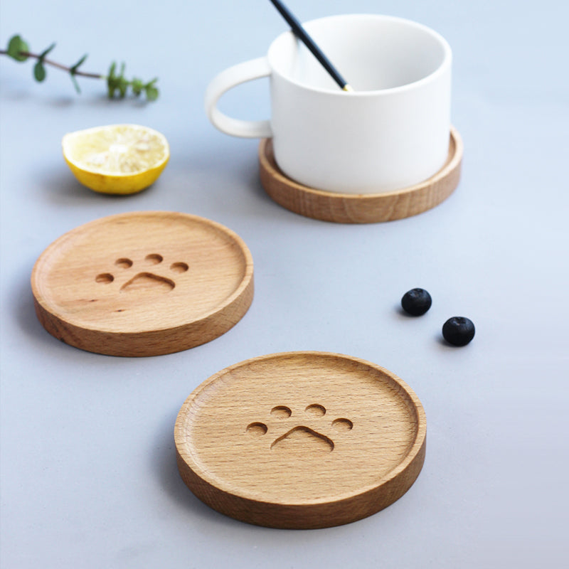 Adorable Pet Wooden Coasters - Pexav