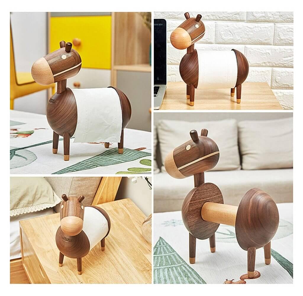 Funny Farm Donkey Bathroom Tissue Holder - Pexav