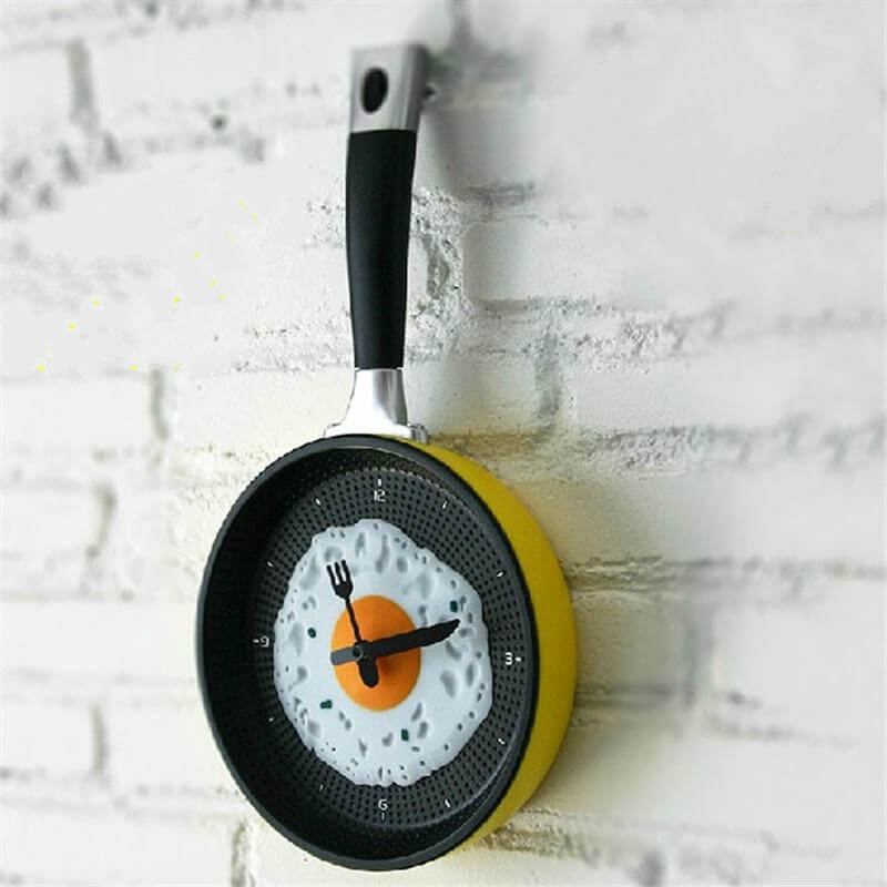 Kitchen Egg Shaped Wall Clock - Pexav