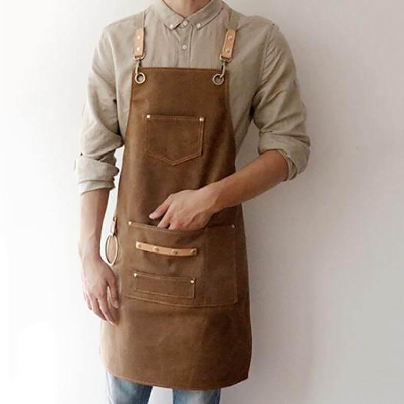 Classic Brown Adjustable Apron - Pexav