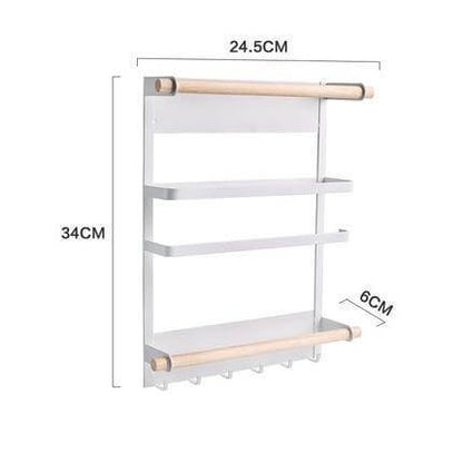 Space Saving Magnetic Kitchen Storage Rack