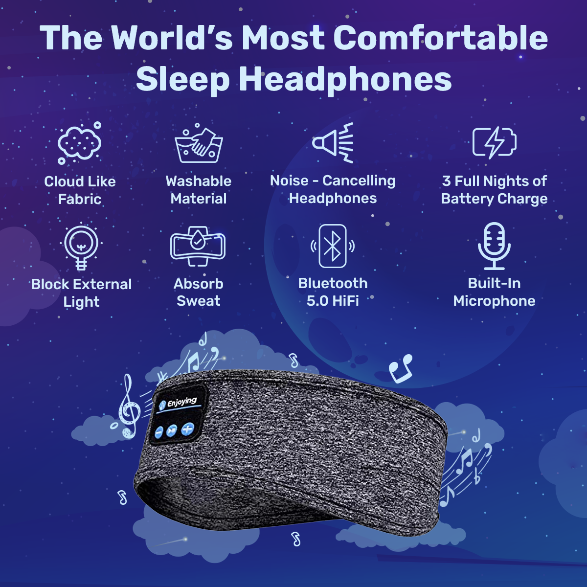 Comfortable Wireless Sleep Eye Mask