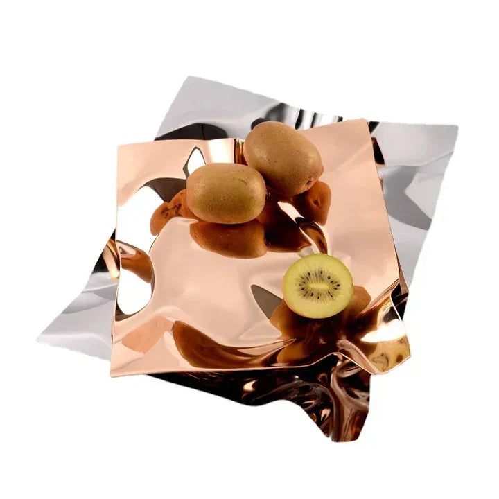 Sleek Metal Serving Platter – Elegant Home Decor Tray
