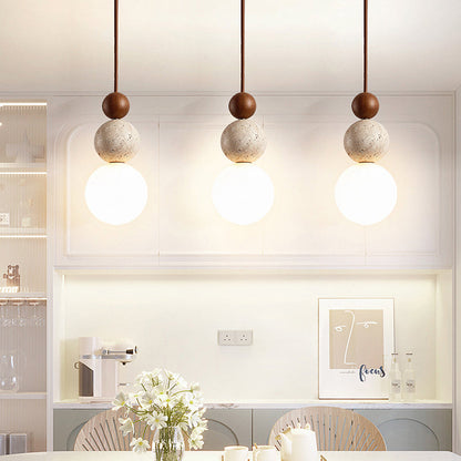 Simple Stone Drop Ceiling Lamp - Pexav