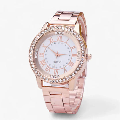 Radiant Ladies' Watch with Diamonds - Isolde-Rose gold-Nora Luxe
