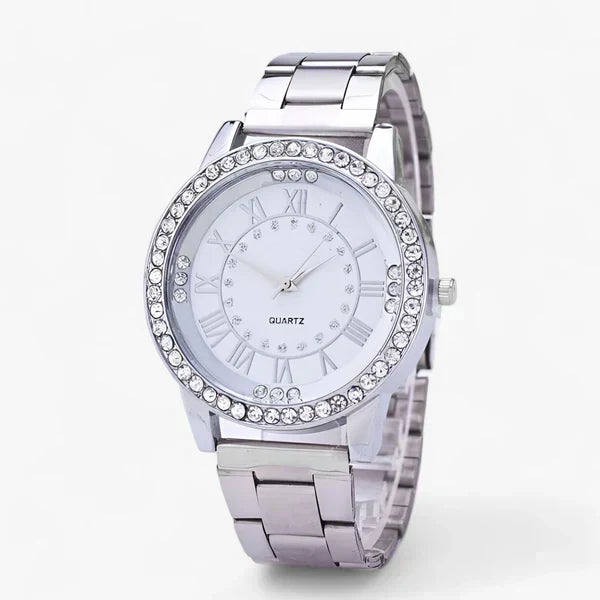 Radiant Ladies' Watch with Diamonds - Isolde-Silver-Nora Luxe