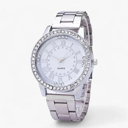 Radiant Ladies' Watch with Diamonds - Isolde-Silver-Nora Luxe
