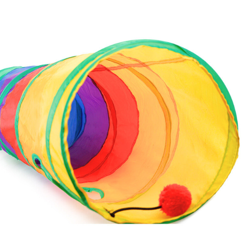 Colorful Cat Play Tunnel - Pexav