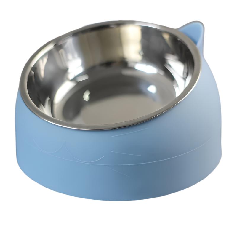 Raised Cat Food Bowl - ComfortBowl-Light Blue-Nora Luxe