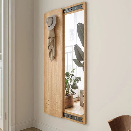 Wall Mount Slim Over Door Mirrored Closet Organizer