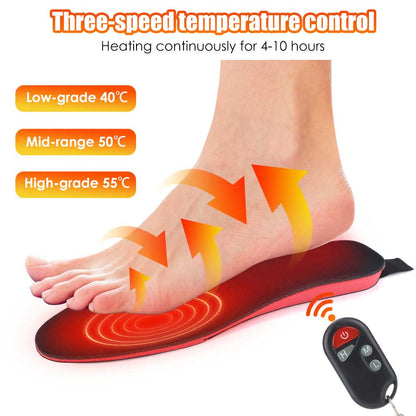 Rechargeable Heated Insoles - Aurora-6.5 - 8.0-Nora Luxe