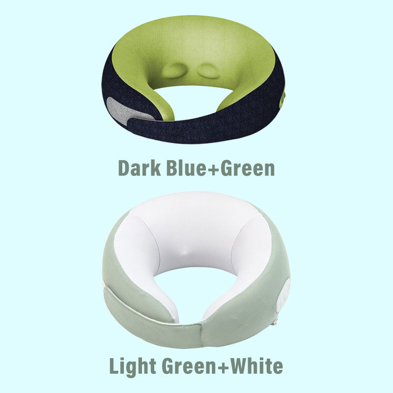 Rechargeable Heating Cushion with Neck Massage - CozyTherm-Dark blue-Nora Luxe