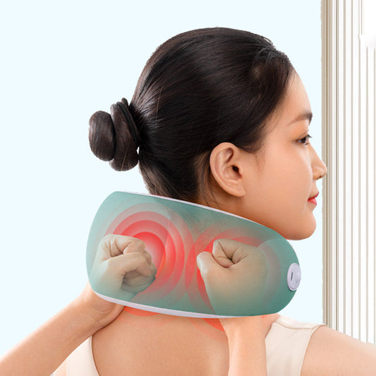 Warm Electric Heat Massage Cushion with Neck Support - Pexav