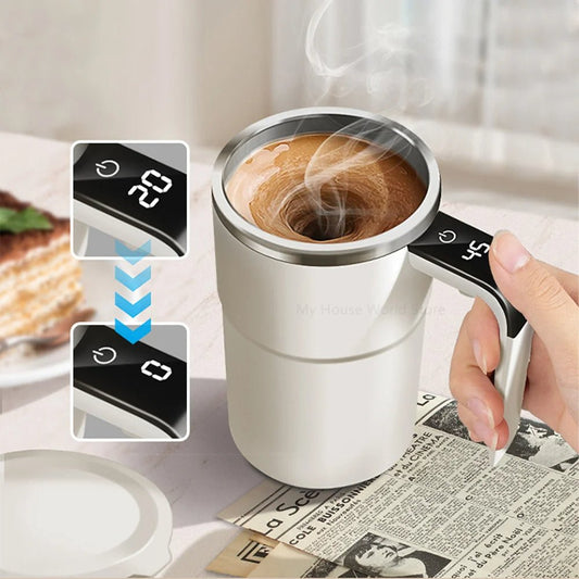 Intelligent Auto Mix Mug with Digital Temp Display - Pexav