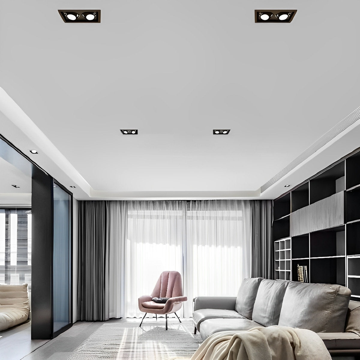 Slim LED Recessed Ceiling Light with Dimmer