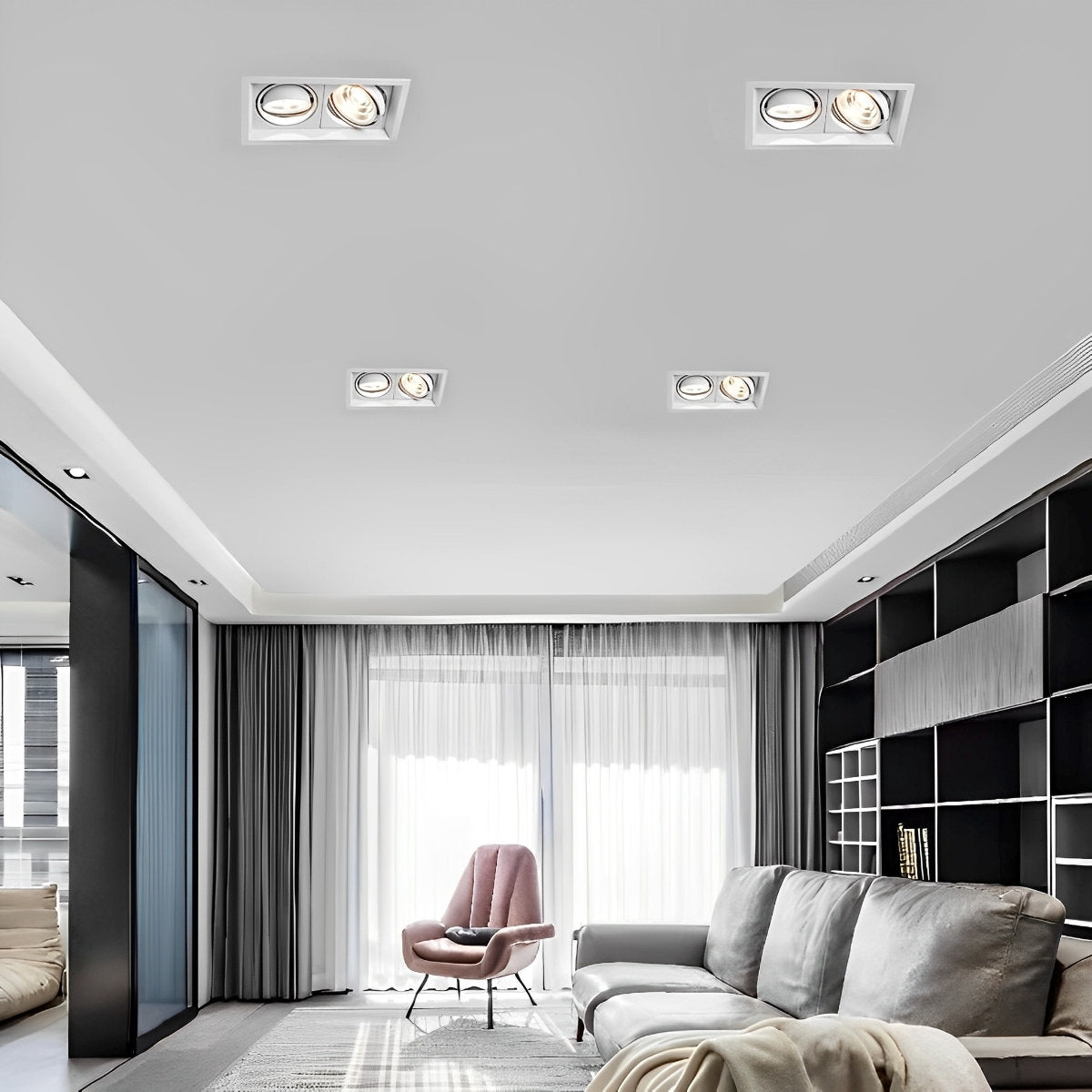 Slim LED Recessed Ceiling Light with Dimmer