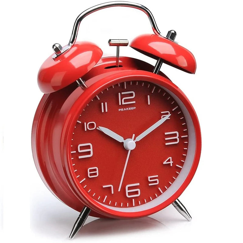 Classic Dual Bell Digital Alarm Clock with Night Light